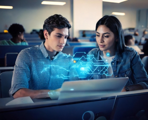 Técnicos informáticos desarrollando tecnologías igual que Tichile